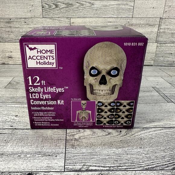 Skelly LifeEyes LCD Eyes Kit 12ft Skeleton Halloween Conversion Light Up - Picture 1 of 7